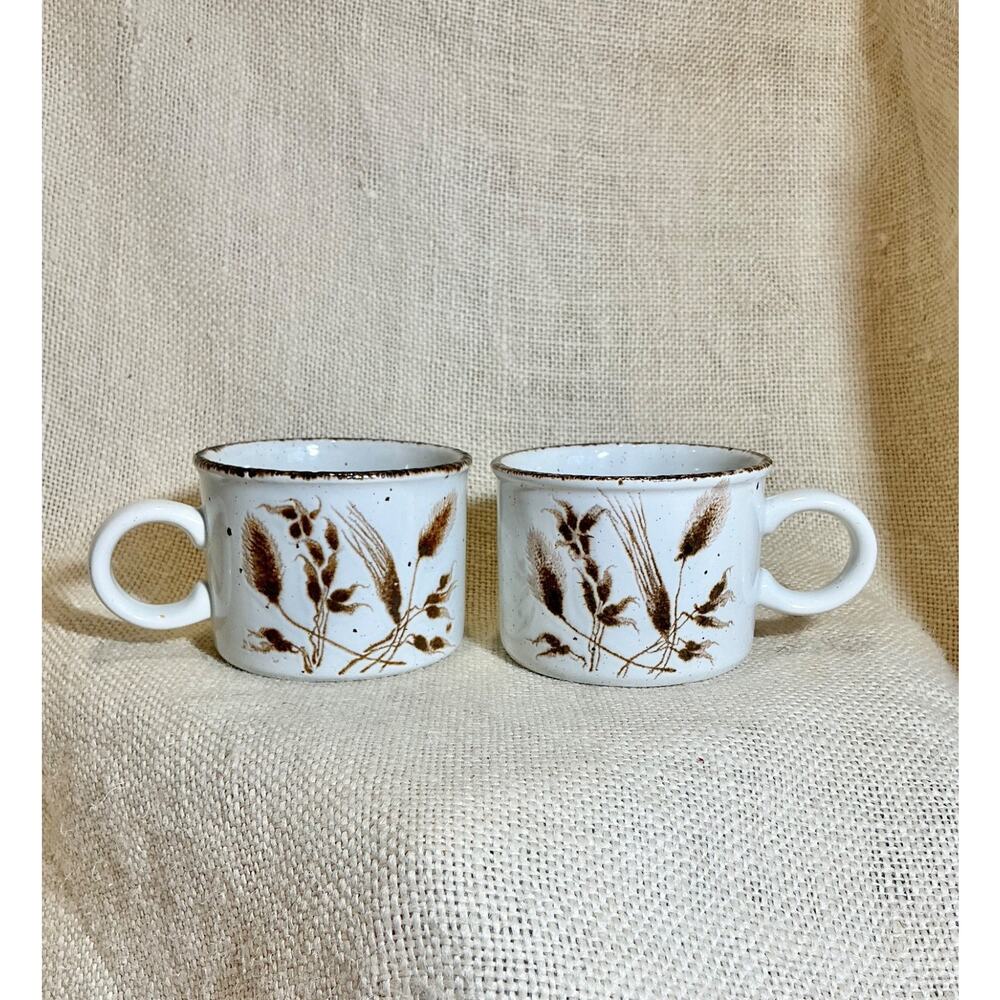 2 MIDWINTER ENGLAND Winter Oats coffee cups mugs prairie cottagecore